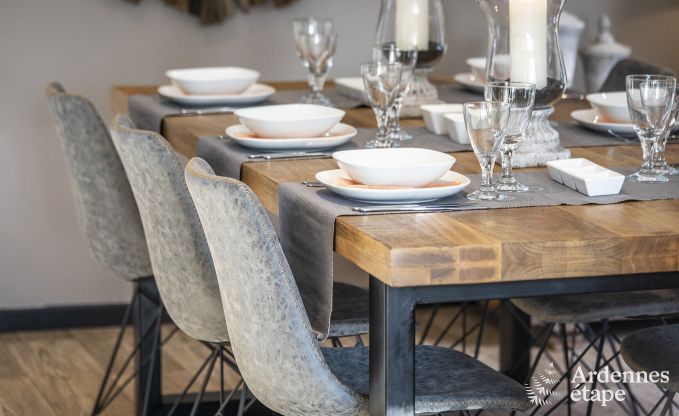 Holiday home in Malmedy, Ardennes, 3 bedrooms, 3 bathrooms, baby equipment, terrace, private garden, secure bike shelter