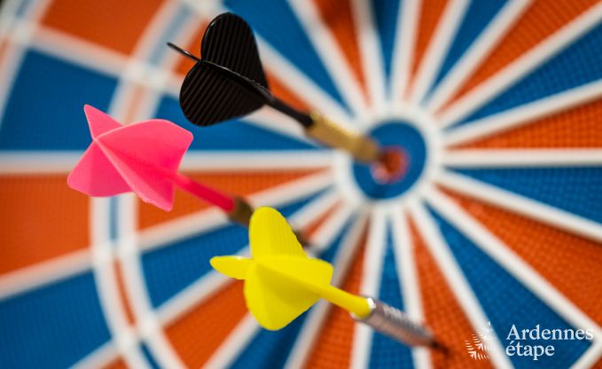 Holiday cottage with sauna, jacuzzi, games and beautiful views over the hills of Malmedy for 6/8 persons in the Ardennes