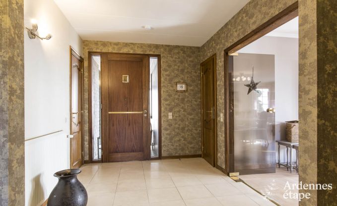 Holiday cottage with sauna, jacuzzi, games and beautiful views over the hills of Malmedy for 6/8 persons in the Ardennes