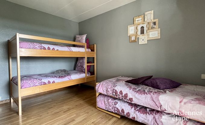 Holiday cottage with sauna, jacuzzi, games and beautiful views over the hills of Malmedy for 6/8 persons in the Ardennes