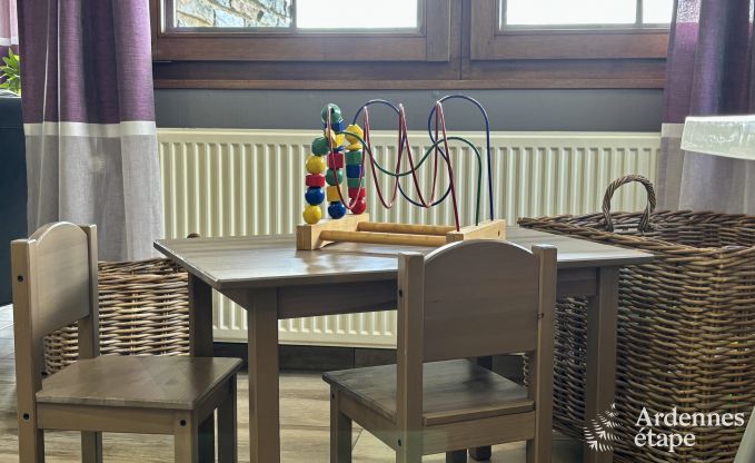 Holiday cottage with sauna, jacuzzi, games and beautiful views over the hills of Malmedy for 6/8 persons in the Ardennes