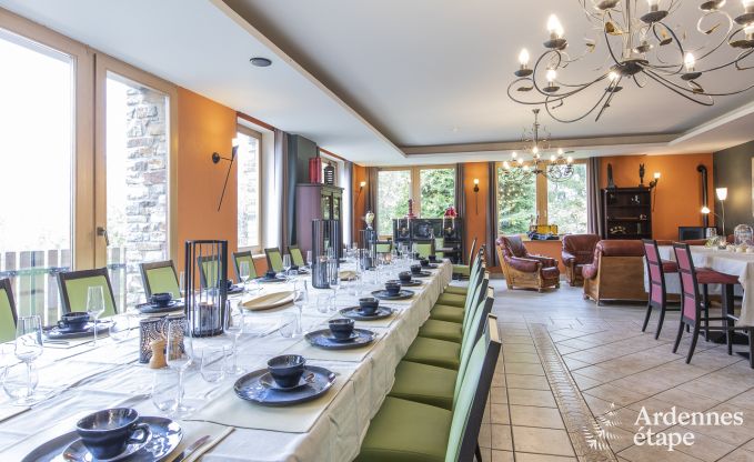 Getaway in the heart of nature in the Ardennes : spacious villa in Houffalize (Nadrin) for 18 people with numerous amenities and services, pets welcome