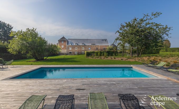 Castle-farm for 15 persons to rent in the Ardennes (Ohey)