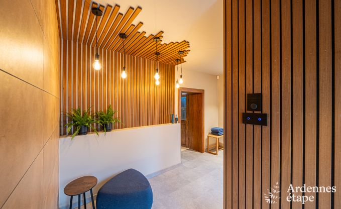 Holiday villa in Ohey: luxury accommodation for 10 people with sauna, jacuzzi and private garden