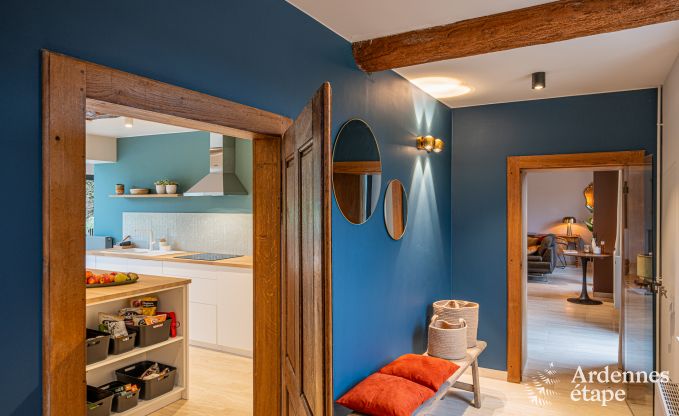 Holiday villa in Ohey: luxury accommodation for 10 people with sauna, jacuzzi and private garden