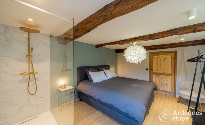 Holiday villa in Ohey: luxury accommodation for 10 people with sauna, jacuzzi and private garden