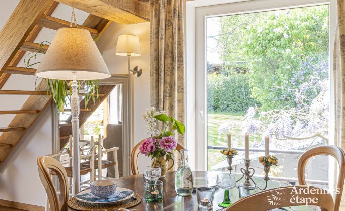 Holiday cottage with tennis court in Onhaye for 2/3 persons in the Ardennes