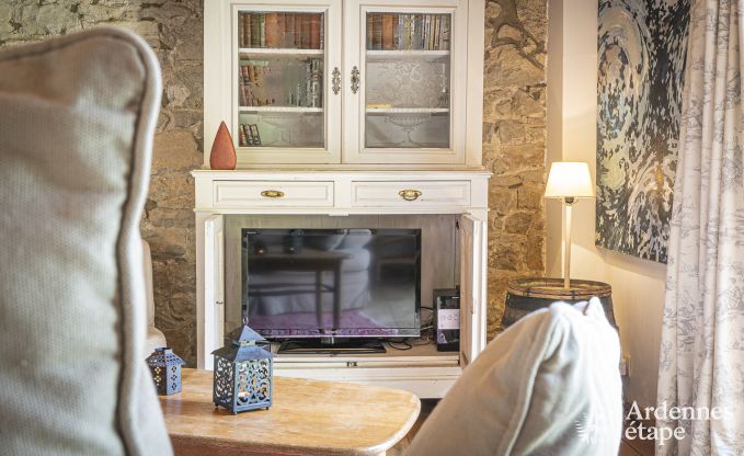 Holiday cottage with tennis court in Onhaye for 2/3 persons in the Ardennes