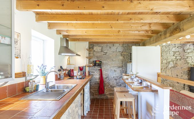 Holiday cottage with tennis court in Onhaye for 2/3 persons in the Ardennes