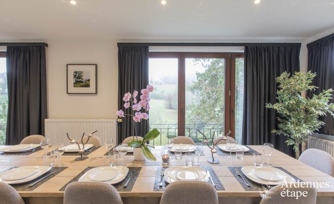 Wonderful holiday home in Onhaye with swimming pool, jacuzzi, sauna and games rooms for 14 people near Dinant