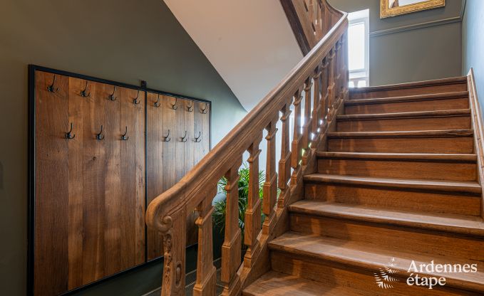 Luxury castle for 30 people in Ouffet with 14 bedrooms, 12 bathrooms, indoor pool, sauna and private garden