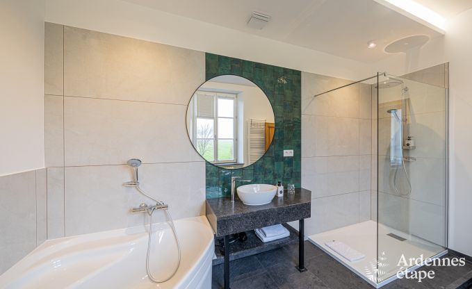 Luxury castle for 30 people in Ouffet with 14 bedrooms, 12 bathrooms, indoor pool, sauna and private garden