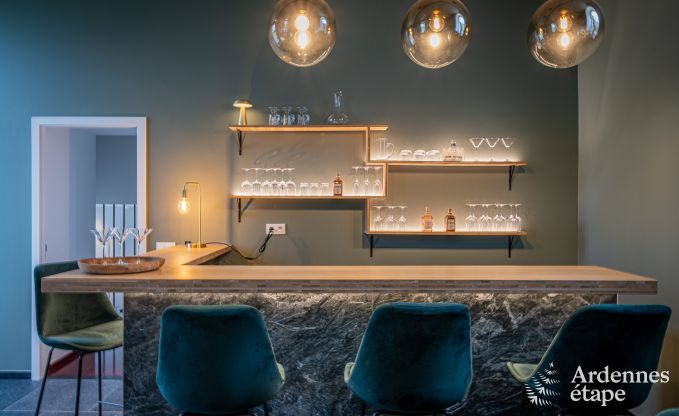 Luxury castle for 30 people in Ouffet with 14 bedrooms, 12 bathrooms, indoor pool, sauna and private garden