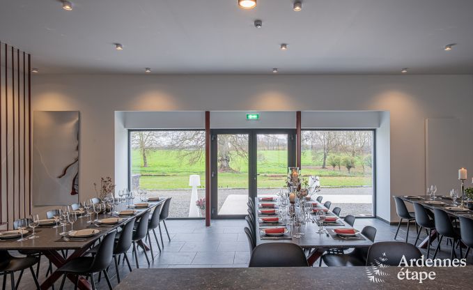 Luxury castle for 30 people in Ouffet with 14 bedrooms, 12 bathrooms, indoor pool, sauna and private garden