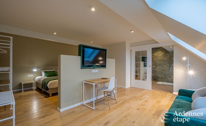 Luxury castle for 30 people in Ouffet with 14 bedrooms, 12 bathrooms, indoor pool, sauna and private garden