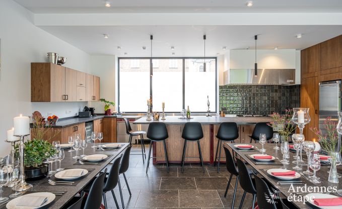 Luxury castle for 30 people in Ouffet with 14 bedrooms, 12 bathrooms, indoor pool, sauna and private garden