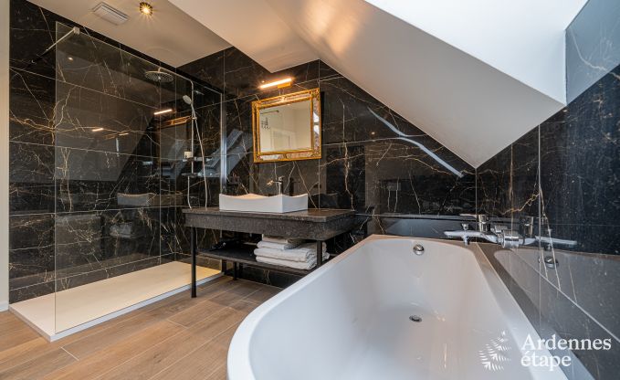 Luxury castle for 30 people in Ouffet with 14 bedrooms, 12 bathrooms, indoor pool, sauna and private garden