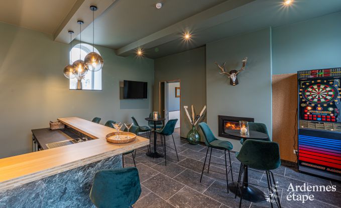 Luxury castle for 30 people in Ouffet with 14 bedrooms, 12 bathrooms, indoor pool, sauna and private garden