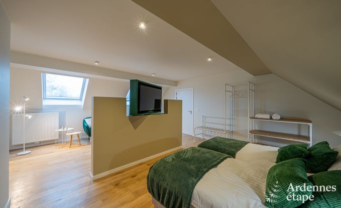 Luxury castle for 30 people in Ouffet with 14 bedrooms, 12 bathrooms, indoor pool, sauna and private garden