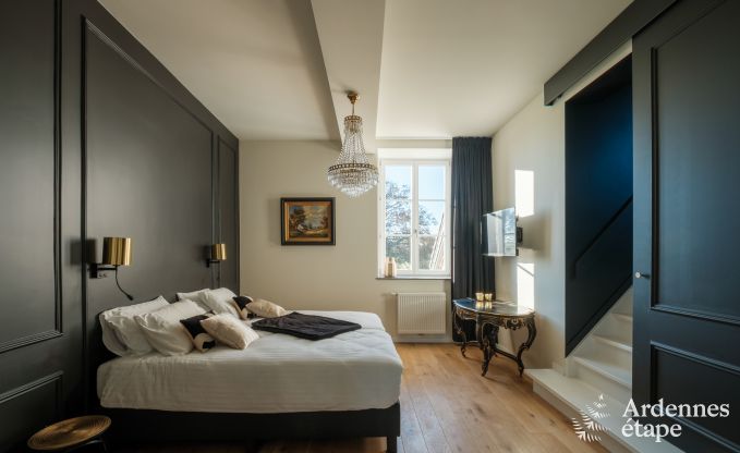 Luxury castle for 30 people in Ouffet with 14 bedrooms, 12 bathrooms, indoor pool, sauna and private garden