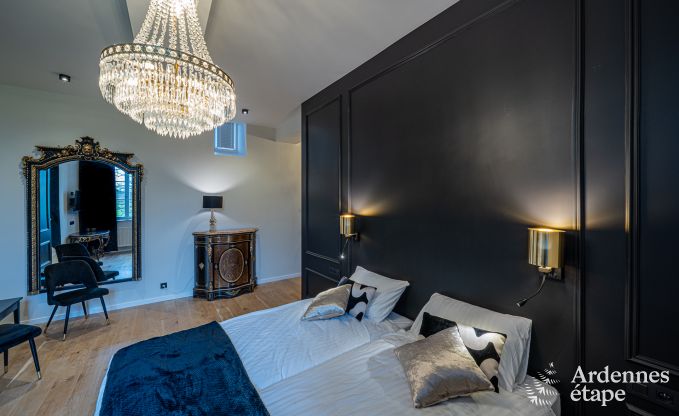 Luxury castle for 30 people in Ouffet with 14 bedrooms, 12 bathrooms, indoor pool, sauna and private garden