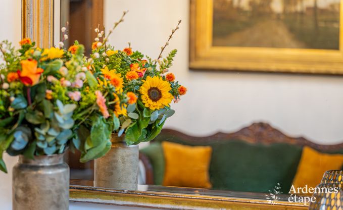 Luxury castle for 30 people in Ouffet with 14 bedrooms, 12 bathrooms, indoor pool, sauna and private garden