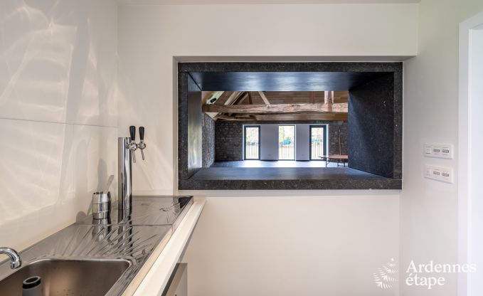 Luxury castle for 30 people in Ouffet with 14 bedrooms, 12 bathrooms, indoor pool, sauna and private garden