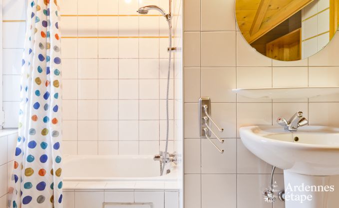 Spacious chalet in Ovifat, Ardennes, 16 people, 8 bedrooms, 3 bathrooms, sauna, billiards, garden with private terrace