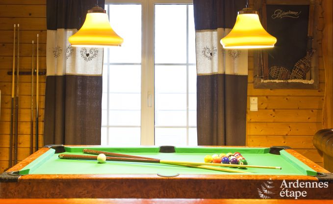 Spacious chalet in Ovifat, Ardennes, 16 people, 8 bedrooms, 3 bathrooms, sauna, billiards, garden with private terrace