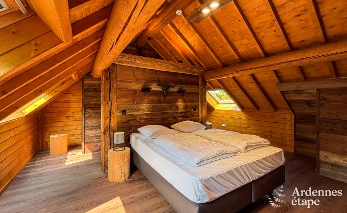 Spacious chalet in Ovifat, Ardennes, 16 people, 8 bedrooms, 3 bathrooms, sauna, billiards, garden with private terrace