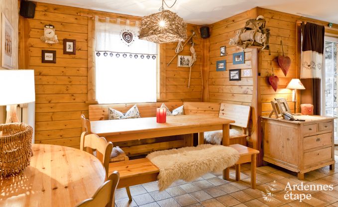 Spacious chalet in Ovifat, Ardennes, 16 people, 8 bedrooms, 3 bathrooms, sauna, billiards, garden with private terrace