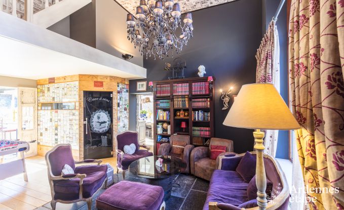 High-end villa in Redu, Ardennes, 9 people, outdoor pool, sauna, steam room, indoor and outdoor jacuzzi, private garden, complete equipment