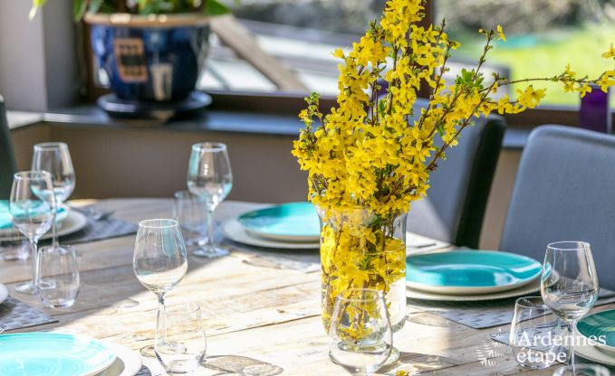 High-end villa in Redu, Ardennes, 9 people, outdoor pool, sauna, steam room, indoor and outdoor jacuzzi, private garden, complete equipment