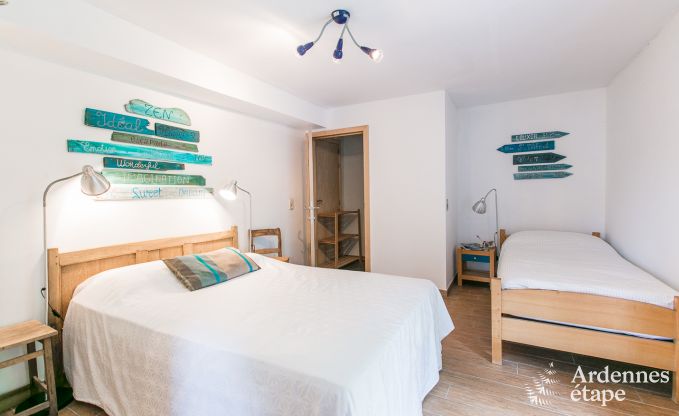 Holiday home in Rendeux, Ardennes, 6 people, 2 bedrooms, private garden, baby equipment, terrace with barbecue