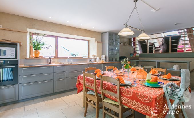 Holiday home in Rendeux, Ardennes, 6 people, 2 bedrooms, private garden, baby equipment, terrace with barbecue