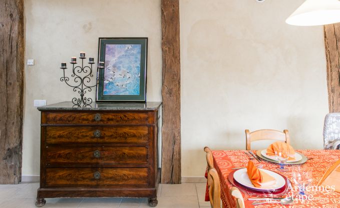 Holiday home in Rendeux, Ardennes, 6 people, 2 bedrooms, private garden, baby equipment, terrace with barbecue