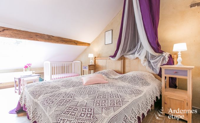 Holiday home in Rendeux, Ardennes, 6 people, 2 bedrooms, private garden, baby equipment, terrace with barbecue