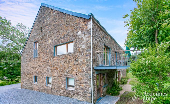 Holiday home in Rendeux, Ardennes, 6 people, 2 bedrooms, private garden, baby equipment, terrace with barbecue