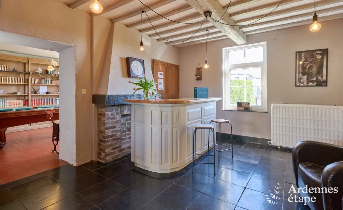 Holiday cottage in Rochefort for 12/14 persons in the Ardennes
