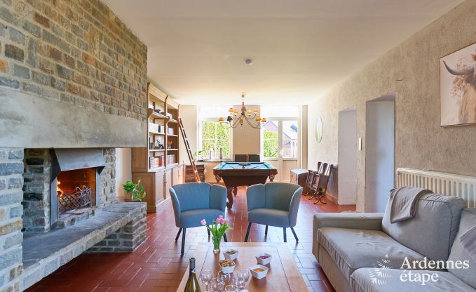Holiday cottage in Rochefort for 12/14 persons in the Ardennes