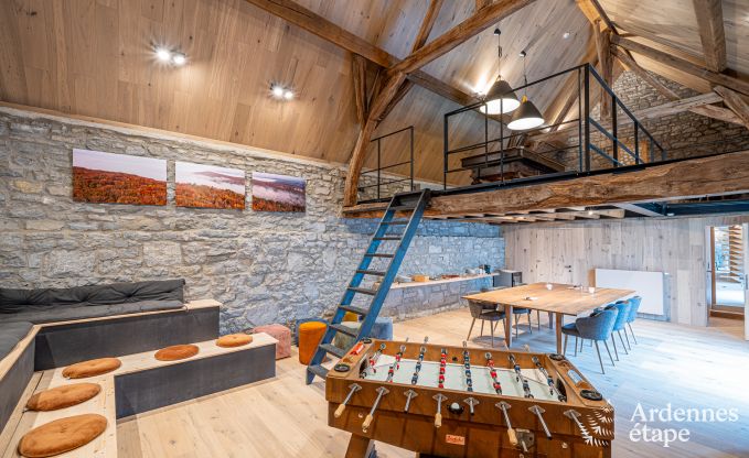 Charming holiday home with foosball, billiards, fireplace, and private garden in Rochefort: suitable for 6 people