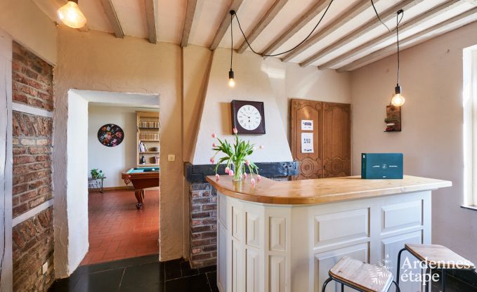 Holiday cottage in Rochefort for 12/14 persons in the Ardennes