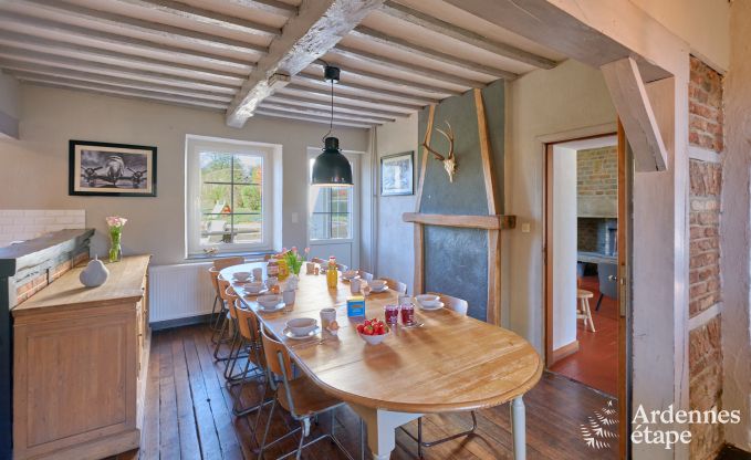 Holiday cottage in Rochefort for 12/14 persons in the Ardennes