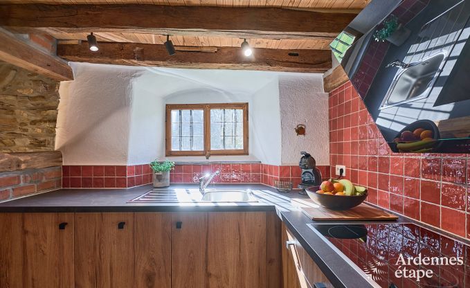 Charming holiday home in Saint-Vith for 6 people with sauna, private garden and open fireplace