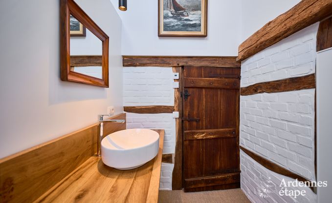 Charming holiday home in Saint-Vith for 6 people with sauna, private garden and open fireplace