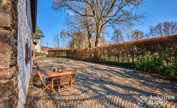Charming holiday home in Saint-Vith for 6 people with sauna, private garden and open fireplace