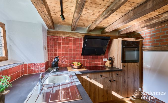 Charming holiday home in Saint-Vith for 6 people with sauna, private garden and open fireplace