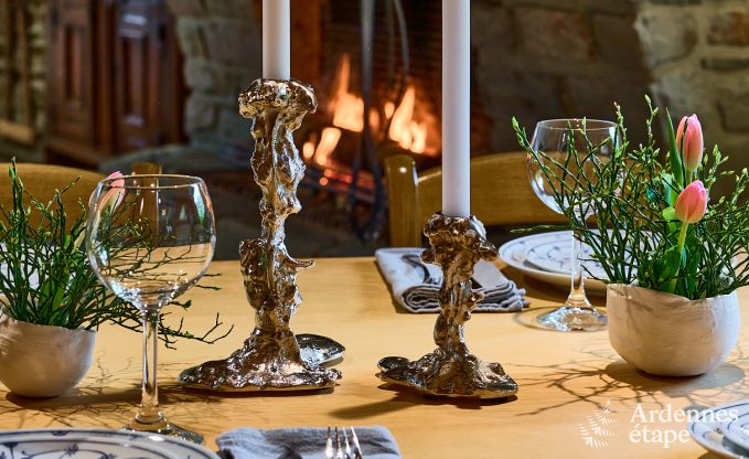 Charming holiday home in Saint-Vith for 6 people with sauna, private garden and open fireplace