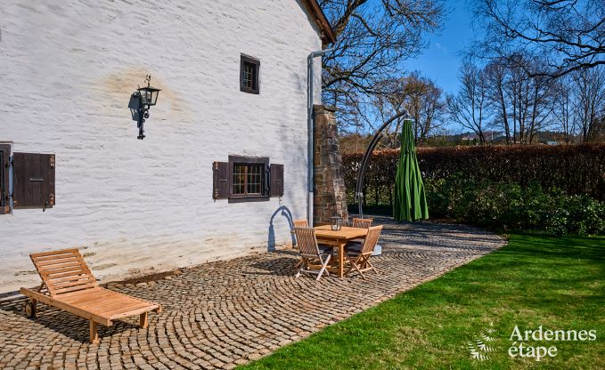 Charming holiday home in Saint-Vith for 6 people with sauna, private garden and open fireplace