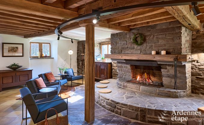 Charming holiday home in Saint-Vith for 6 people with sauna, private garden and open fireplace